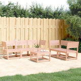 Garden Sofa Set natural wood Solid Douglas Fir wood Large Modular 3216998