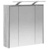 Bathroom Mirror Cabinet Grey Sonoma 63.5 x 16 x 62.5 cm 889164