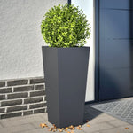 ZNTS Garden Planters Anthracite 2 pcs 35x35x75 cm Steel 851085