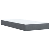 Box Spring Bed with Mattress Dark Grey 90x190 cm Velvet 3286193