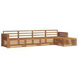 Outdoor Sofa Set 5 pcs Natural Solid Acacia Wood 3373304