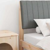 Upholstered Headboard Dark Grey 100 cm Solid Pine Wood 879410