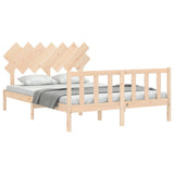 Bed Frame without Mattress 140x200 cm Solid Wood Pine 3193466