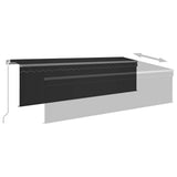 Manual Retractable Awning with Blind 5x3m Anthracite 3069459