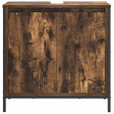 Bathroom Basin Cabinet Smoked Oak 60x34.5x60 cm 861894