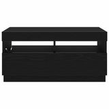 TV Cabinet Black Oak 80 x 35 x 40 cm Engineered Wood 862566
