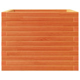 Garden Planter Wax Brown 60x60x46 cm Solid Wood Pine 3282411