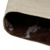 Rug Brown and White 120x170 cm Cow Pattern Washable 136624