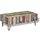 Coffee Table Solid Reclaimed Wood 100x50x38 cm 243455