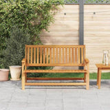 Relax Bench Brown Solid Acacia Wood 367818