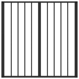 Dog Gate 8 pcs Black 80 x 80 cm Galvanised Steel 892008