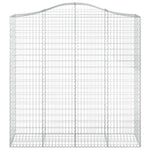 Arched Gabion Basket 200x50x200/220 cm Galvanised Iron 153400