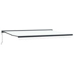 Retractable Awning Manual White 500 x 300 cm Fabric, Metal 3331366