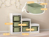 Toy Storage Organiser, Three-Layer Kids Toy Storage Units, with Removable Bins, for Ages 3-8 Years, T3398P554281
