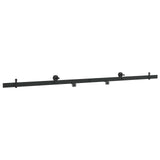 Sliding Door Hardware Kit 200 cm Steel Black 42055680