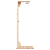 Outdoor Shower 214.5 cm Solid Pine Wood and Stainless Steel 886344