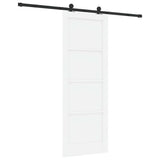 Sliding Door ORKDAL White 78 x 211 cm Solid Pine Wood 3333473