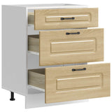 Kitchen Base Cabinet Kalmar Sonoma Oak Engineered Wood 854282