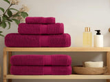 Premium Shower Towels "SOLUND" 10 pcs Bordeaux 70x140 cm 600 gsm 137214