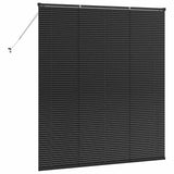 Venetian Blinds Height Adjustable Black 175 x 160 cm Aluminium 42006159