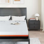 Mattress White and Grey 140 x 200 cm Gel Memory Foam 4106354