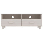 TV Cabinet HAMAR White 106x40x40 cm Solid Wood Pine 340469