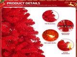6 FT Artificial Christmas Tree with DIY 100 Warm Lights Battery Operated, 750 Branch Tips and Sturdy 77373624
