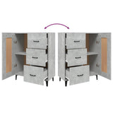 Sideboard Concrete Grey 69.5x34x90 cm Engineered Wood 812235