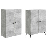 Cabinet Set 2 pcs Concrete Grey Engineered Wood 3416865