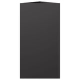 ZNTS Garden Planters 2 pcs Black Triangular 40x34.5x70 cm Steel 851158