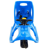 Sledge with Seat and Wheel Blue 102.5x40x23 cm Polypropylene 93727