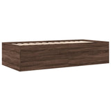 Daybed with Drawers without Mattress Brown Oak 75x190 cm Small Single 3280894