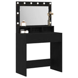 Dressing Table Black Oak 75.5 x 41 x 135 cm Engineered Wood 865110