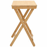 Kitchen Table Folding Manual Natural 40 x 30 x 53.5 cm Bamboo 42028296