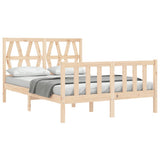 Bed Frame without Mattress 140x200 cm Solid Wood Pine 3192491
