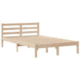 Bookcase Bed without Mattress 135x190 cm Doouble Solid Wood Pine 3321928