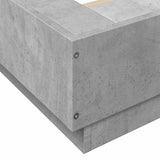 Bed Frame without Mattress Concrete Grey 100x200 cm 3281206
