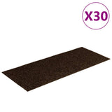 Stair Mats Self-adhesive 30 pcs 60x25 cm Brown Rectangular 3365709