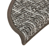Carpet Stair Treads 15 pcs Anthracite 65x21x4 cm 149922
