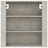 Wall Cabinet Concrete Grey 80x33x80 cm Engineered Wood 816596