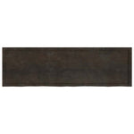 Bathroom Countertop Dark Brown 200x60x cm Treated Solid Wood 3156272
