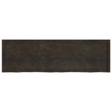 Bathroom Countertop Dark Brown 200x60x cm Treated Solid Wood 3156272