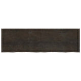 Bathroom Countertop Dark Brown 200x60x cm Treated Solid Wood 3156272