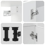 11 Piece Kitchen Cabinet Set "Porto" White Engineered Wood 3314961