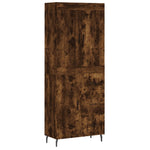 Highboard Smoked Oak 69.5x34x180 cm Engineered Wood 3199830
