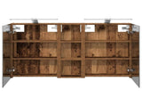 Bathroom Cabinet Set 3 pcs 100 x 10.5 x 60.5 cm Engineered wood 3403710
