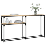Console Table Sonoma Oak 145x22,5x75 cm Engineered Wood 834096
