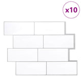 Decorative Stickers 50 pcs White Grey 29 x 21 cm 42046134
