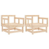 Garden Chairs 2 pcs Solid Wood Pine 825387