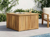 Garden Storage Box Solid Acacia Wood 70.5 x 68.5 x 53.5 cm 901826
